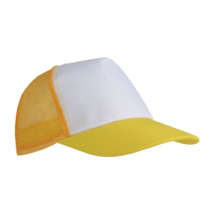 Casquette en polyester, 5 panneaux avec filet, fermeture velcro 7
