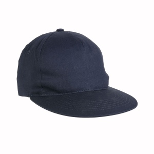Casquette en coton épais, 6 panneaux avec visière droite, fermeture velcro 2