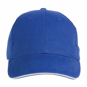 Casquette en coton épais, 6 panneaux avec visière sandwich, fermeture velcro 8