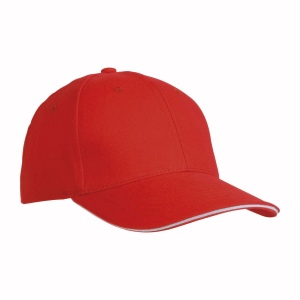 Casquette en coton épais, 6 panneaux avec visière sandwich, fermeture velcro 6