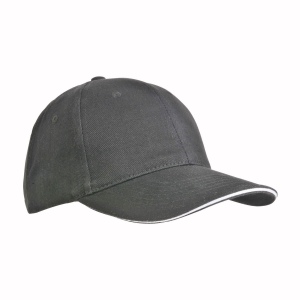 Casquette en coton épais, 6 panneaux avec visière sandwich, fermeture velcro 3