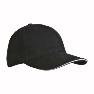 Casquette en coton épais, 6 panneaux avec visière sandwich, fermeture velcro 7