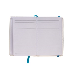 Bloc note avec élastique et feuille de papier à ligne 10