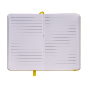 Bloc note avec élastique et feuille de papier à ligne 14