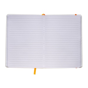Bloc note avec élastique et feuille de papier à ligne 12