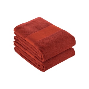 Serviette en éponge de coton 100% (350 g/m2) avec bande OPAQUE imprimable (50x100 cm) 4