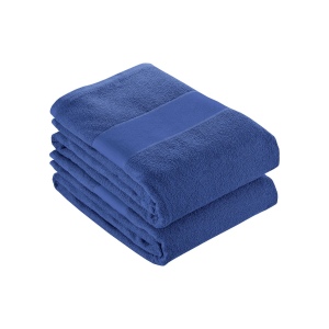 Serviette en éponge de coton 100% (350 g/m2) avec bande OPAQUE imprimable (50x100 cm)