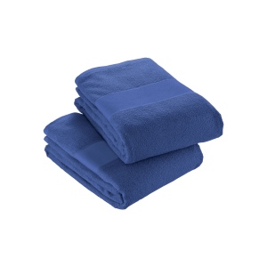 Serviette en éponge de coton 100% (350 g/m2) avec bande OPAQUE imprimable (40x60 cm)