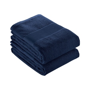 Serviette en éponge de coton 100% (350 g/m2) avec bande OPAQUE imprimable (70x140 cm)
