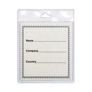 Porte-badge en plastique transparent 2