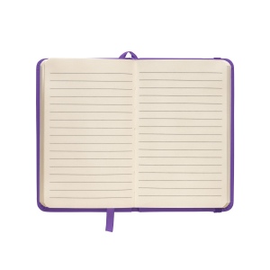 Bloc-notes avec couverture PU et élastique pour fermeture 14