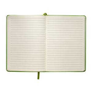 Carnet avec couverture en PU. Feuilles lignées en papier ivoire (80 pages 13
