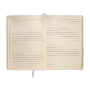 Carnet avec couverture en PU. Feuilles lignées en papier ivoire (80 pages 23