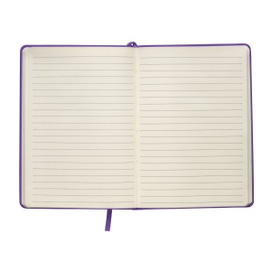 Carnet avec couverture en PU. Feuilles lignées en papier ivoire (80 pages 14