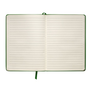 Carnet avec couverture en PU. Feuilles lignées en papier ivoire (80 pages 20