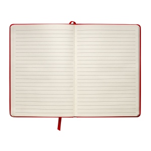 Carnet avec couverture en PU. Feuilles lignées en papier ivoire (80 pages 21
