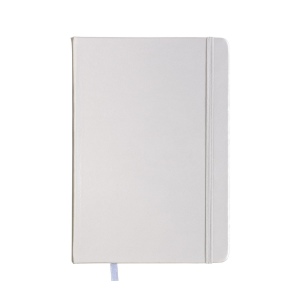 Carnet avec couverture en PU. Feuilles lignées en papier ivoire (80 pages 12