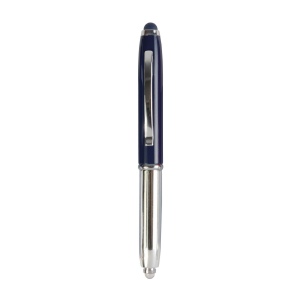 Mini stylo bille en plastique avec lumière et petit rond en caoutchouc 2
