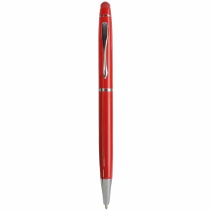 Stylo bille en metal avec rond en caoutchouc pour écran tactile 4