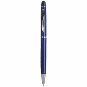 Stylo bille en metal avec rond en caoutchouc pour écran tactile 3