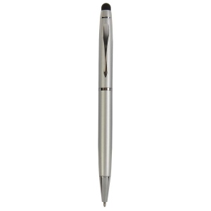 Stylo bille en metal avec rond en caoutchouc pour écran tactile 2