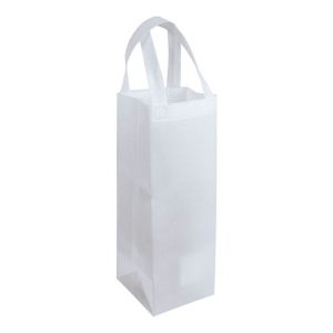 Shopper porte-bouteille en TNT 100g/m2 thermosoudé, anses longues 6