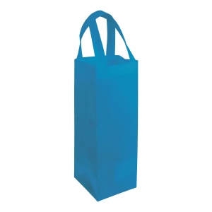 Shopper porte-bouteille en TNT 100g/m2 thermosoudé, anses longues 2