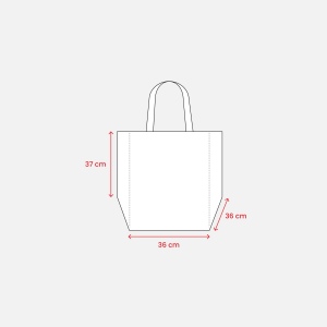 Shopper en format carton de pizza en TNT 80g/m2 7
