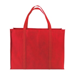 Shopper maxi avec soufflet en TNT 100 g/m2 cousu avec anses longues 11
