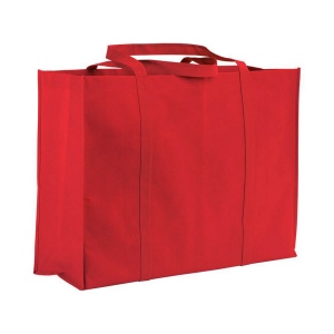 Shopper maxi avec soufflet en TNT 100 g/m2 cousu avec anses longues 4