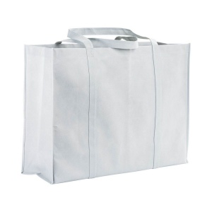 Shopper maxi avec soufflet en TNT 100 g/m2 cousu avec anses longues 6