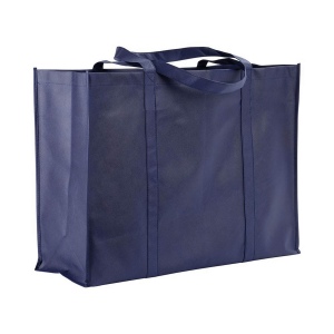 Shopper maxi avec soufflet en TNT 100 g/m2 cousu avec anses longues 3