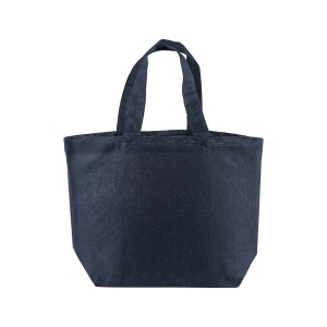 Shopper avec soufflet à la base en coton 120 g/m2, anses courtes 8