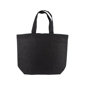 Shopper avec soufflet à la base en coton 120 g/m2, anses courtes 12