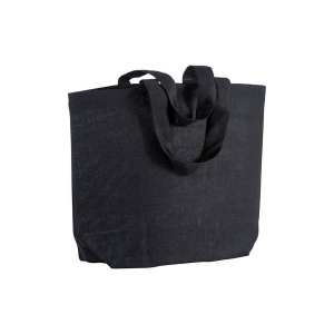 Shopper avec soufflet à la base en coton 120 g/m2, anses courtes 5