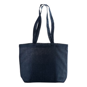 Shopper avec soufflet à la base en coton 120 g/m2, anses longues 8