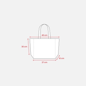Shopper avec soufflet à la base en coton 120 g/m2, anses longues 13