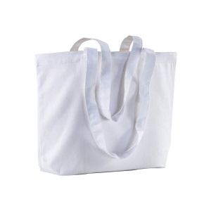Sac coton 120 grs avec anses longues et soufflet 2