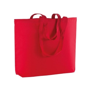 Shopper avec soufflet à la base en coton 135 g/m2, anses longues 4