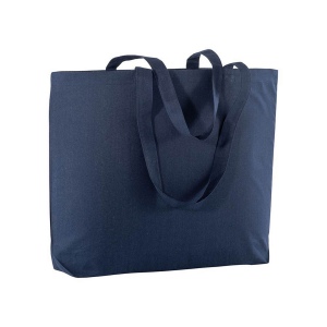 Shopper avec soufflet à la base en coton 135 g/m2, anses longues 3