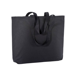 Shopper avec soufflet à la base en coton 135 g/m2, anses longues 5