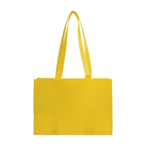 Shopper avec soufflet à la base en TNT 70gm2 thermosoudé, anses longues 23