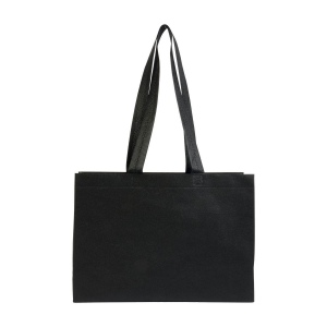 Shopper avec soufflet à la base en TNT 70gm2 thermosoudé, anses longues 32