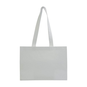 Shopper avec soufflet à la base en TNT 70gm2 thermosoudé, anses longues 35