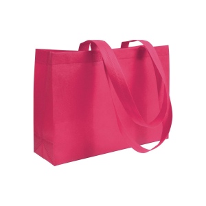 Shopper avec soufflet à la base en TNT 70gm2 thermosoudé, anses longues 3