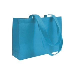 Shopper avec soufflet à la base en TNT 70gm2 thermosoudé, anses longues 4