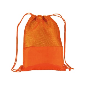Sac à dos en polyester 210T avec filet et fermeture réglable à cordon 4