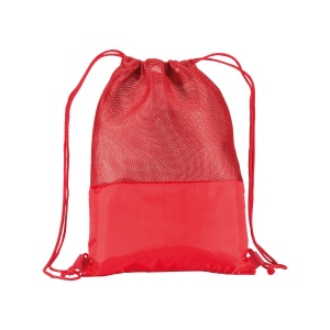 Sac à dos en polyester 210T avec filet et fermeture réglable à cordon 5