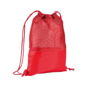 Sac à dos en polyester 210T avec filet et fermeture réglable à cordon 3