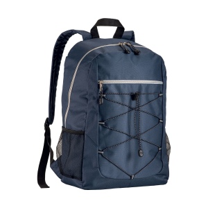 Sac à dos en polyester 600D avec 4 poches dont 2 latérales en filet 4